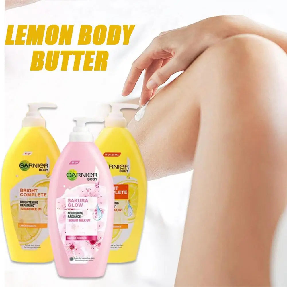 For GARNIER Lemon Vitamin C Body Lotion Cream 400ml Brightening Repairing Refreshing Skin Care