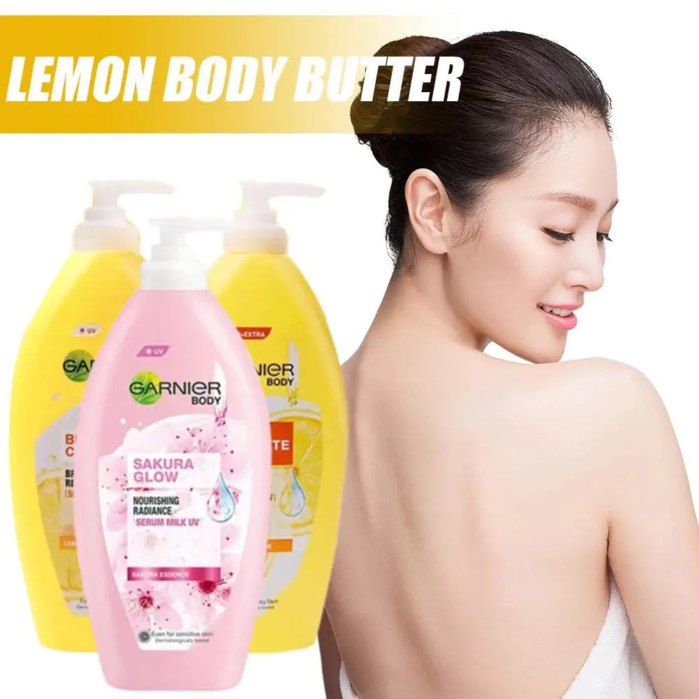 For GARNIER Lemon Vitamin C Body Lotion Cream 400ml Brightening Repairing Refreshing Skin Care