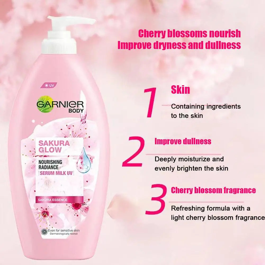 For GARNIER Lemon Vitamin C Body Lotion Cream 400ml Brightening Repairing Refreshing Skin Care