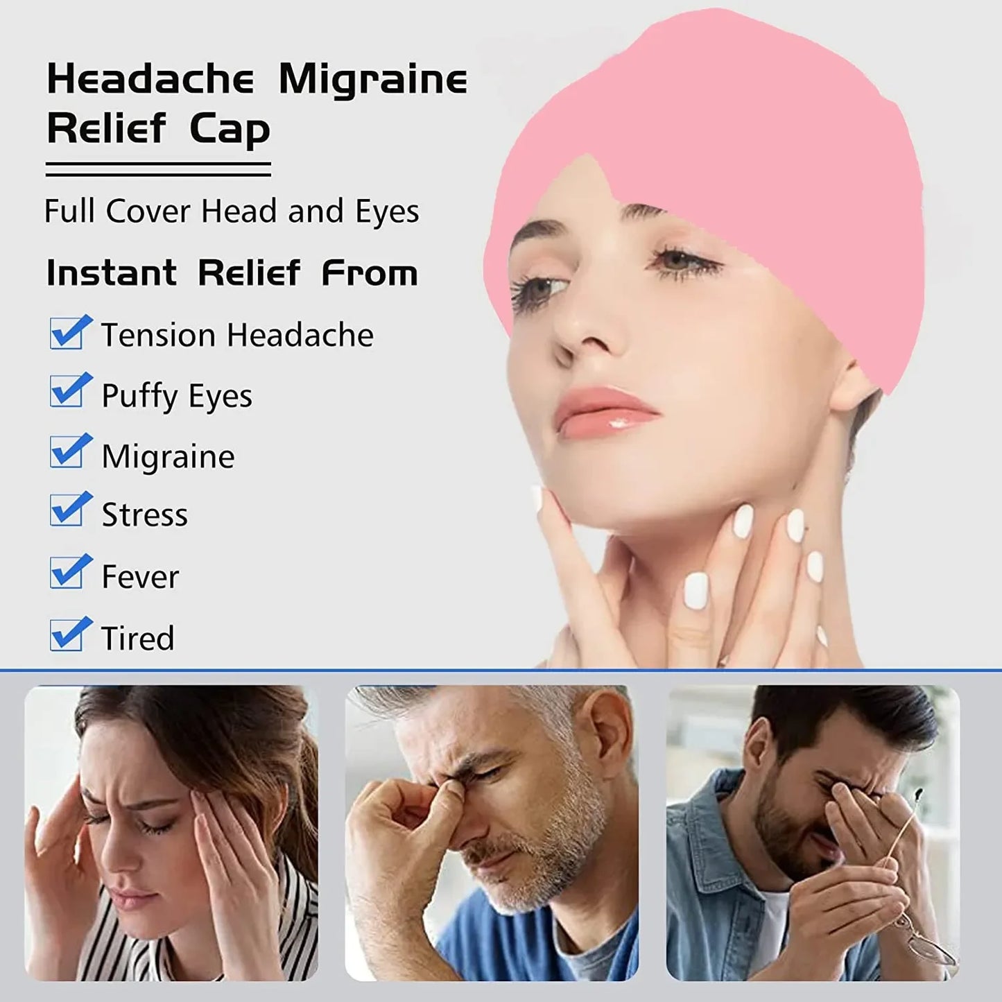 Migraine relief cap.